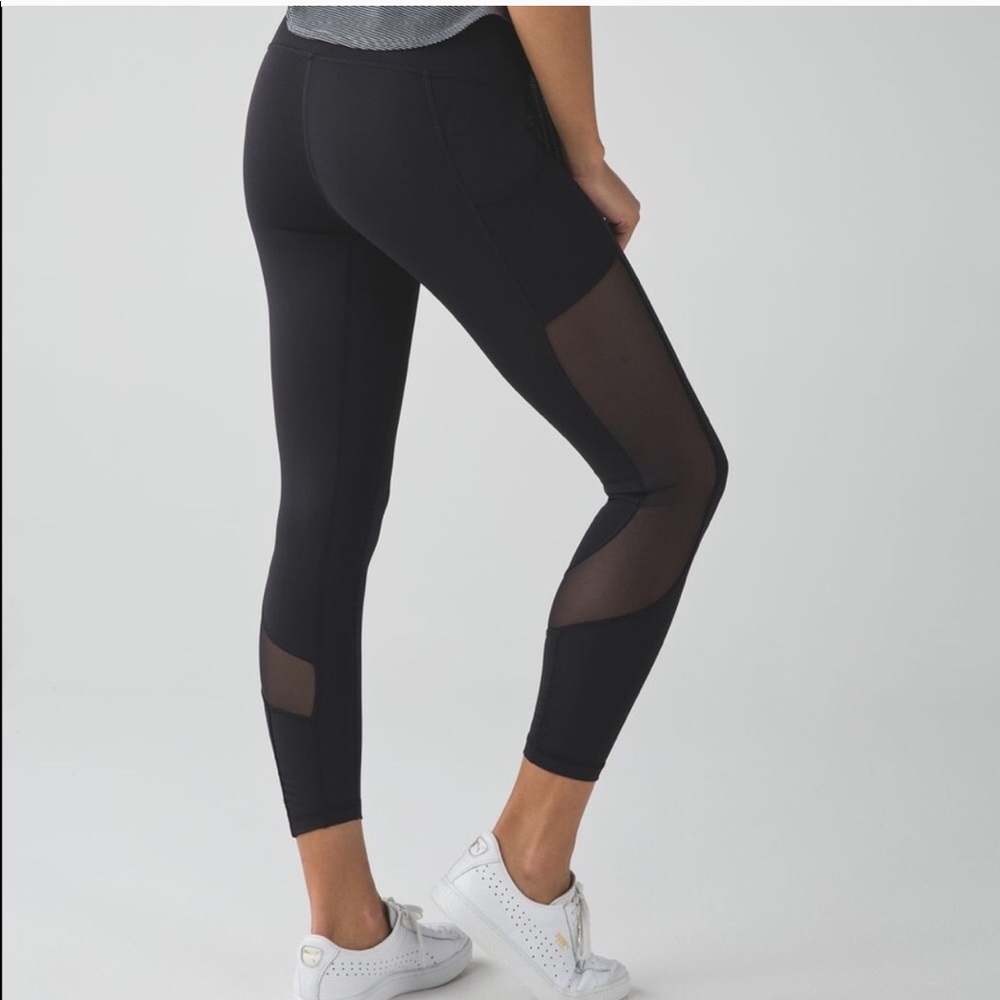 Lululemon black mesh leggings